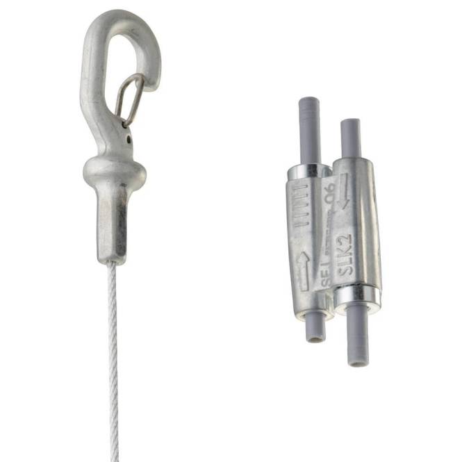 ERICO Seilabhängesystem CADDY SLK15L3 SPEED LINK D=1,5mm,L=3m, Haken Install.Baumaterial