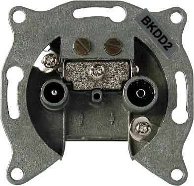 KREI Antennendose Durchgang BKDD2/CLASSA Install.Baumaterial Antennen Antennen-Zub.allgem.