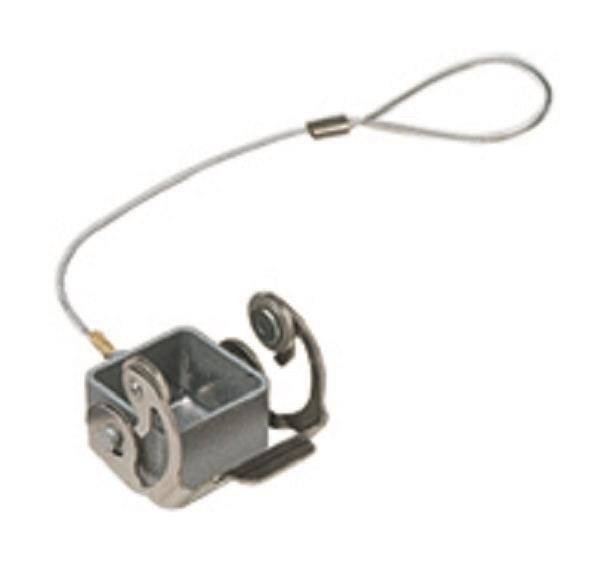 ILME Schutzdeckel Gr.21.21 CKAX 03 CXA Zink 1Bügel Edelstahl f.Stift Schlaufe Industriematerial