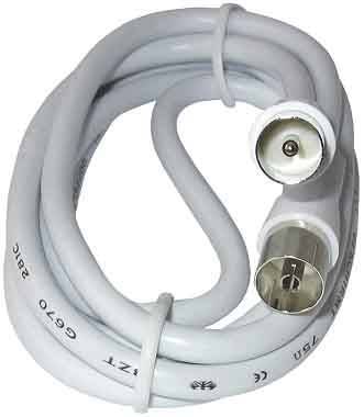 KREI IEC-Anschlusskabel 10m ASK75/10,0ZZ >90DB Digitaltauglich Install.Baumaterial Antennen