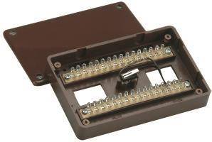 ABUS Aufputz-Lötverteiler 32- VT4100B polig braun VdS-C Install.Baumaterial Hauskomm/Batt/Sicher