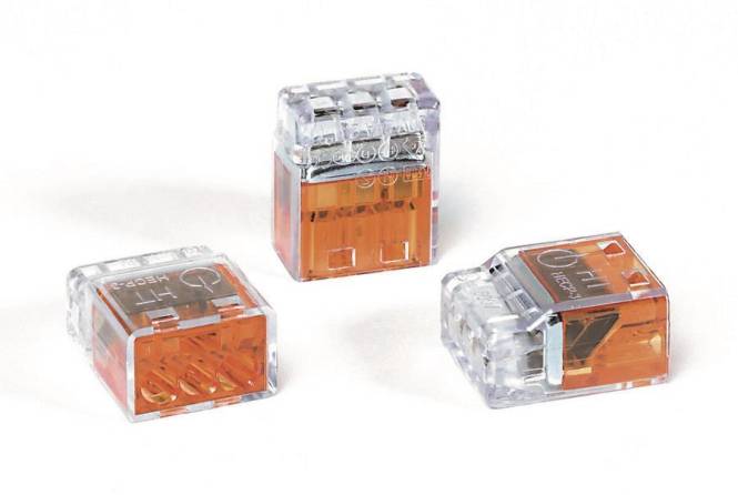 Hellermann HCPM-3-PC-CL/OG Verbindungs- klemme 3polig orange 148-90037 (Inhalt 100 Stück)