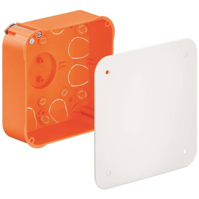 KAIS Abzweig-Kasten 9195-91 incl.Schraubdeck 107x107 Install.Baumaterial Verlegesys/Verbi.Mat