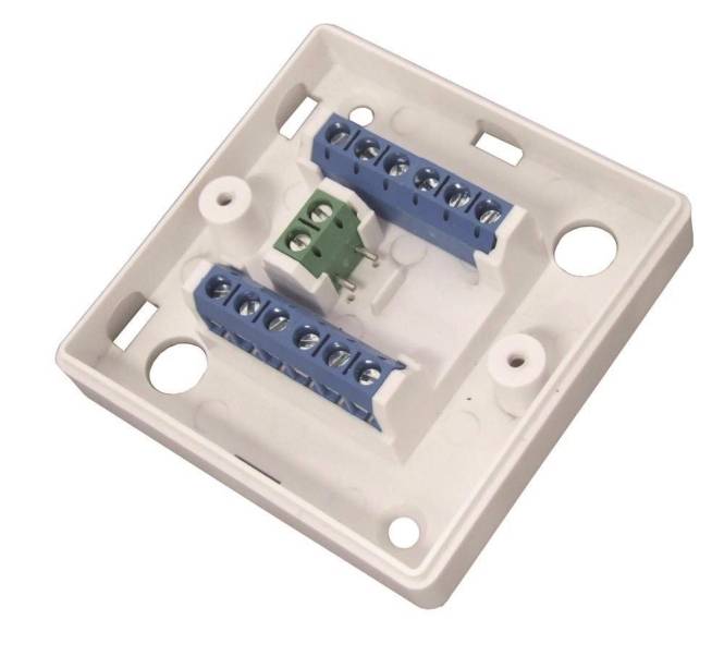 ABUS Aufputz Schraubverteiler VT5101W 12-polig weiss Install.Baumaterial Hauskomm/Batt/Sicher