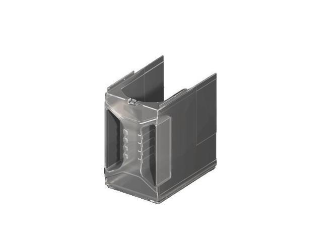 Rittal Anschlussraumabdeckung SV 9677410 oben/unten f.NH-Leiste Gr.1-3 (185mm) Industriematerial