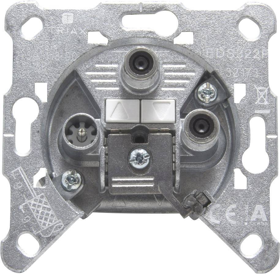 TRIAX Twin-Sat-Dose EDS 322 F 3fach, 2xF-Buchse f. SAT 306141 Install.Baumaterial Antennen