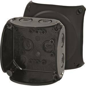 Hensel Kabelabzweigkasten bis KF 0200 B 2,5qmm o.Klemme, schwarz Install.Baumaterial Inst.Dosen