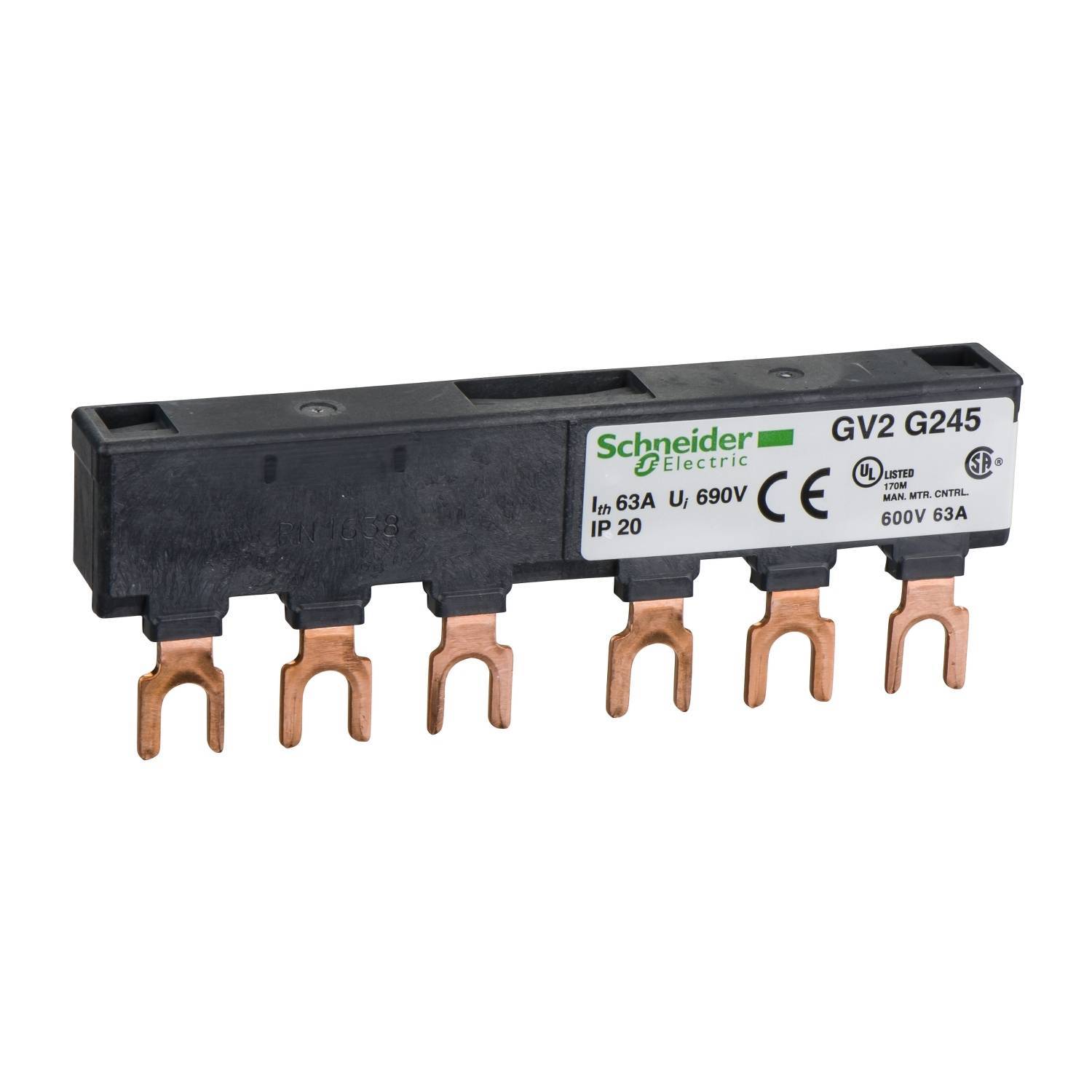 GS Sammelschienensystem 2 GV2G245 Abgangsstellen 45mm Abstand Industriematerial Ind-Schaltgeraete