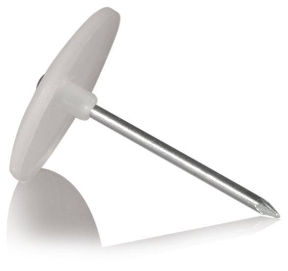 Ftronic Nagelscheibe 35mm NS35/370 m.Nagel 3x70mm (Inhalt 100 Stück) Install.Baumaterial