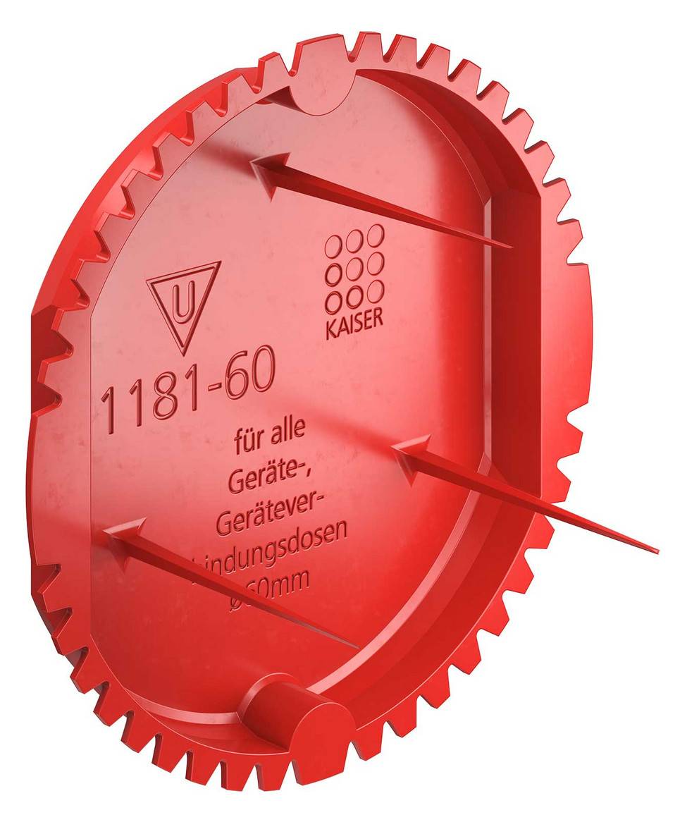 KAIS Signaldeckel 1181-60 ** 60mm (Inhalt 50 Stück) Install.Baumaterial Verlegesys/Verbi.Mat