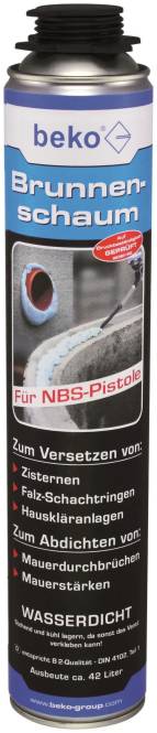Beko PISTOLEN-Brunnenschaum-beko 280750P 750ml Install.Baumaterial Befestigungsmaterial