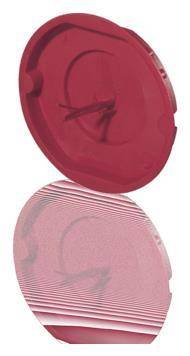 Ftronic Signaldeckel rot E121 für Dosen 70mm (Inhalt 50 Stück) Install.Baumaterial Inst.Dosen