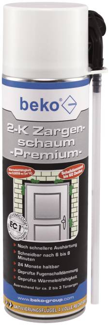 BEKO Türenschnellschaum 280400 2-K Zargenschaum-PREMIUM-400 ml Install.Baumaterial
