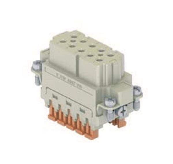 ILME Buchseneinsatz Gr.49.16 CSAHF 10 10P+PE Silber SQUICH 16A 250V Industriematerial Steckverbinder