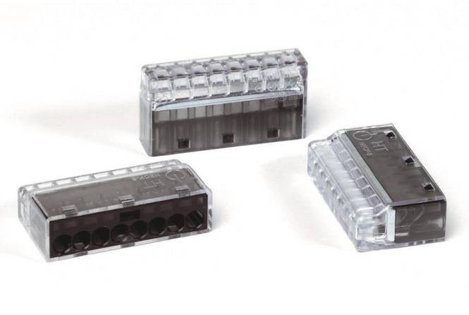 Hellermann HCPM-8-PC-BK/CL Verbindungs- klemme 8polig schwarz 148-90041 (Inhalt 50 Stück)