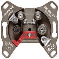 AXING Durchgangsdose 4loch BSD 960-10N Multimedia 5-2200MHz TV:17dB SAT:10dB Install.Baumaterial