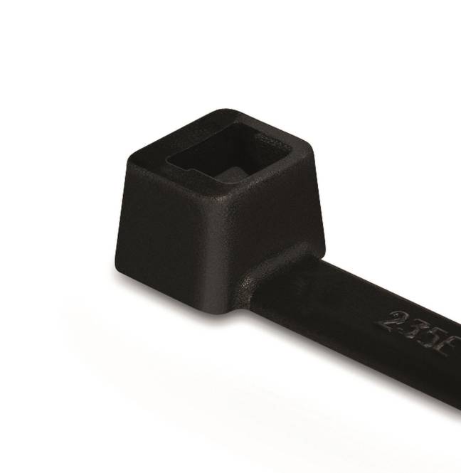 Hellermann T80L-PA66W-BK(100) Kabelbinder 390x4,7mm schwarz 111-05460 (Inhalt 100 Stück)