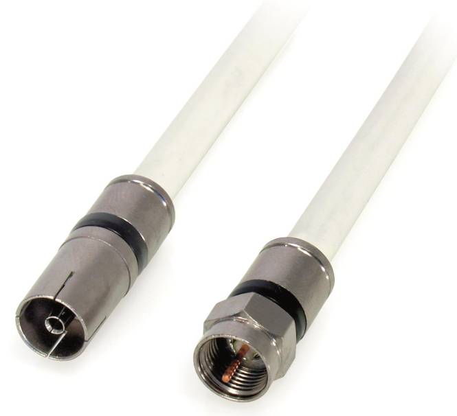 Televes Anschlusskabel 1,5m FS-KK2015 >90dB F-Stecker/IEC Kupplung Install.Baumaterial Antennen