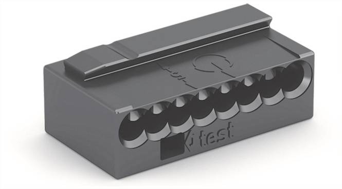 WAGO 243-208 MICRO-Verbindungsdosen- klemme,für eindrähtige Leiter,Ø 0,8 mm (Inhalt 50 Stück)