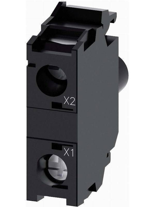 Siemens 3SU14011BF601AA0 LED-Modul wei m.integrierter LED AC 230V Schrauban. Industriematerial