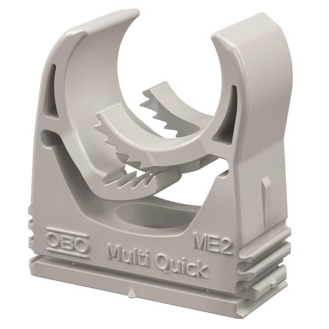 OBO M-Quick M25 LGR Multi-Quick-Schelle 20-25mm PA lichtgrau RAL7035 2153726 (Inhalt 50 Stück)