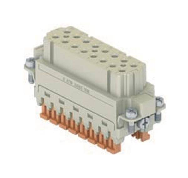 ILME Buchseneinsatz Gr.66.16 CSAHF 16 16P+PE Silber SQUICH 16A 250V Industriematerial Steckverbinder