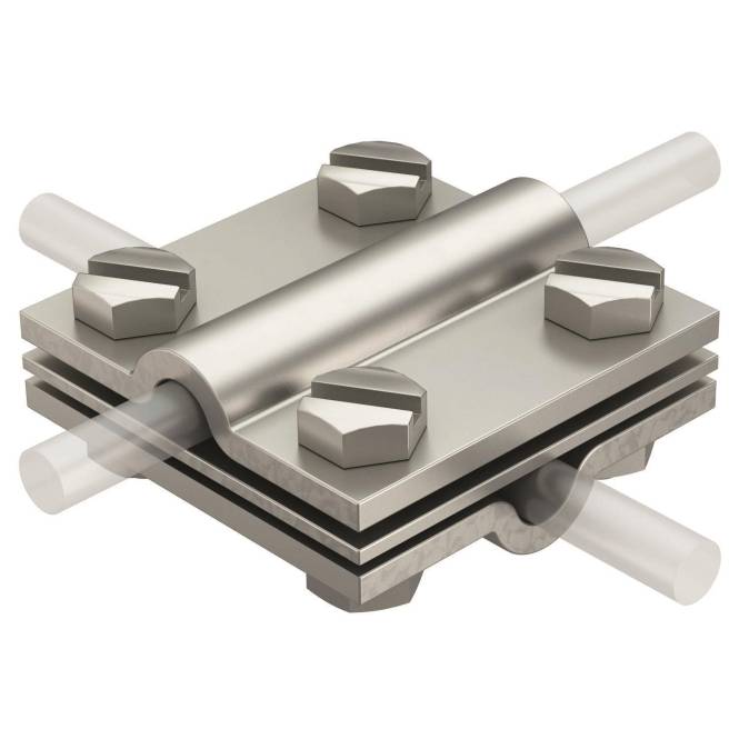 OBO 252 8-10 V4A Kreuzverbinder 8-10mm A4 1.4571 5312318 Install.Baumaterial Befestigungsmaterial