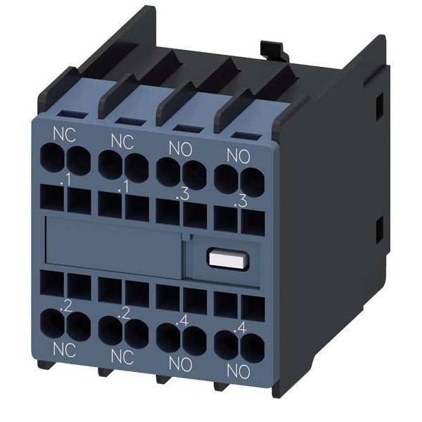 Siemens 3RH29112HA22 Hilfsschalterblock 2S+2Ö S00/S0 front Federzuganschluss Industriematerial