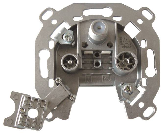 Televes Antennendose Durchgang KMD12ST BK-Multimedia-Durchgangsdose 12dB Install.Baumaterial