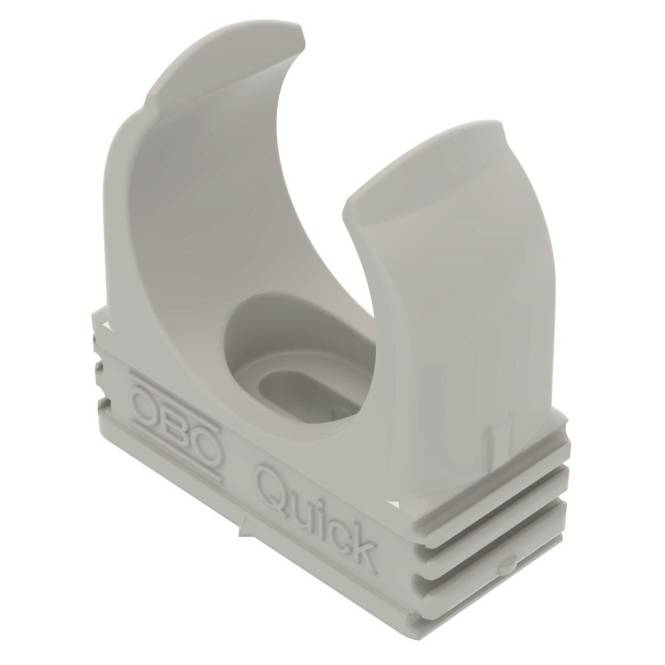OBO 2955 M25 Quick-Schelle M25 PP lichtgrau RAL7035 2149016 (Inhalt 100 Stück) Install.Baumaterial