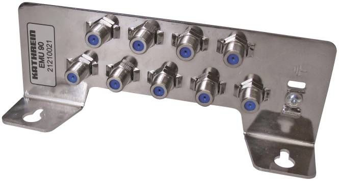 KATH F-Erdungsblock 9fach EMU 90 F-Durchführungsbuchse Install.Baumaterial Antennen