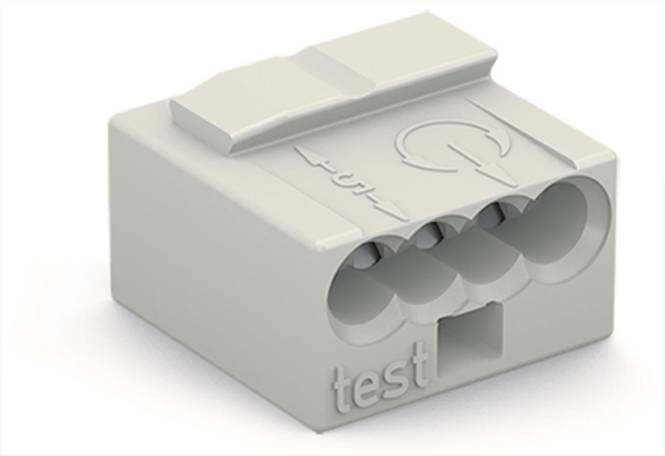 WAGO 243-304 MICRO-Verbindungsdosen- klemme,für eindrähtige Leiter,Ø 0,8 mm (Inhalt 100 Stück)