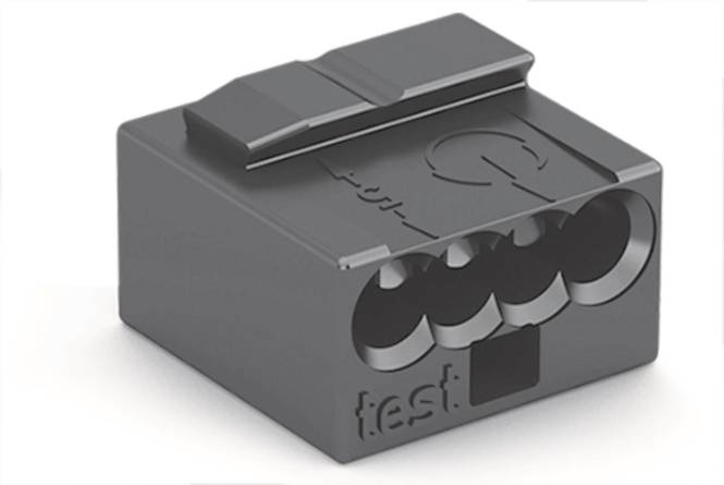 WAGO 243-204 MICRO-Verbindungsdosen- klemme,für eindrähtige Leiter,Ø 0,8 mm (Inhalt 100 Stück)