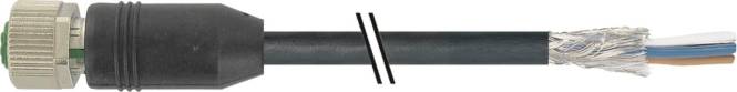 Murrelektronik M12 7000-13201-6410180 Bu. ger. geschirmt mit freiem Ltg.-ende Industriematerial