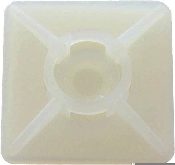 Intercable ICC61040 Befestigungssockel 26,5x26,5mm selbstklebend natur (Inhalt 100 Stück)