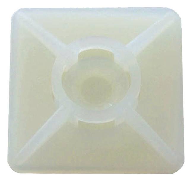 Intercable ICC61040 Befestigungssockel 26,5x26,5mm selbstklebend natur (Inhalt 100 Stück)