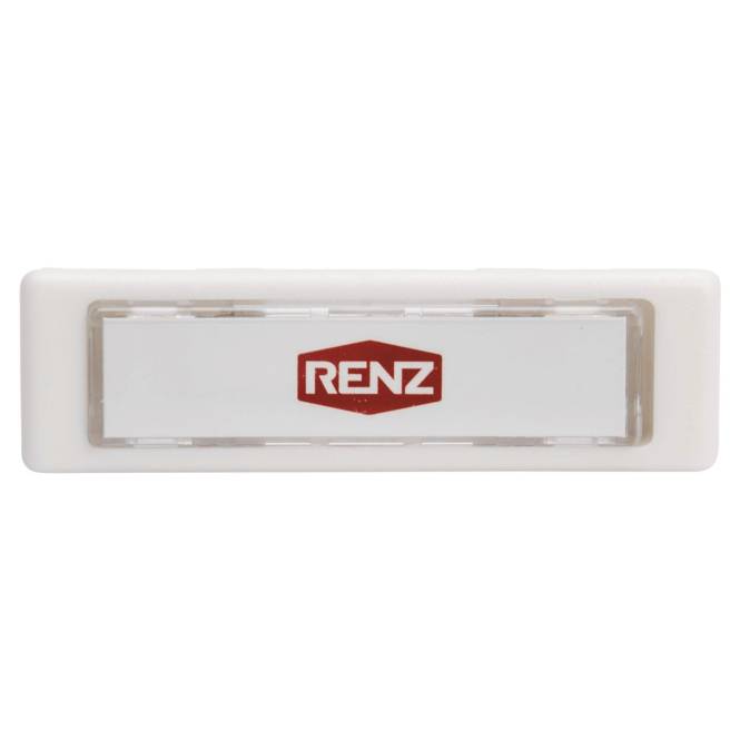 RENZ Kombitaster Lira 97-9-85110.9016 weiss 75x22mm Install.Baumaterial Hauskomm/Batt/Sicher