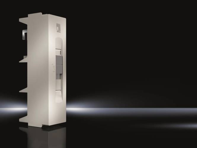 Ein schlankes, vertikal ausgerichtetes elektronisches Gerät auf schwarzem Hintergrund, das ein weiches Licht ausstrahlt, mit einem digitalen Display und einem dezenten Logo oben.