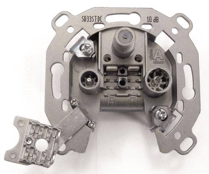 Televes Antennendose Durchgang SD33ST-DC Stecktechnik AD:10dB 3fach Install.Baumaterial Antennen