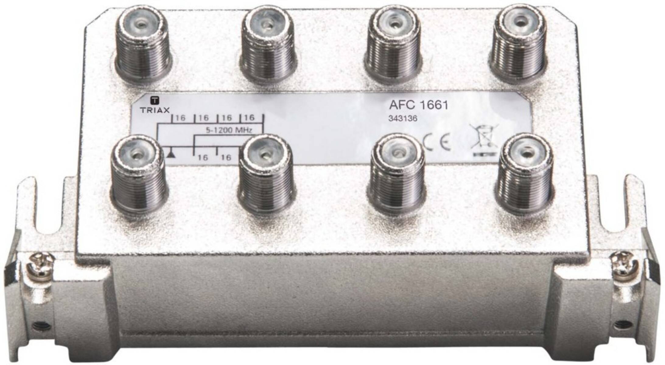 TRIAX 6fach Abzweiger AFC 1661 1,2 GHz 16dB 343137 Install.Baumaterial Antennen Antennen-Zub.allgem.