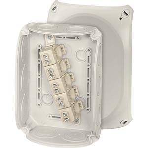 Hensel Kabelabzweigkasten DK 1010 G 2,5-10qmm 3ph, 16qmm 1ph, 5pol. Klemme Install.Baumaterial