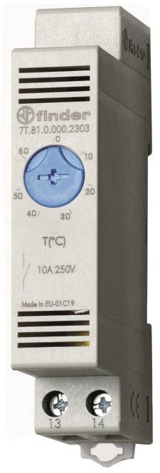 Finder Thermostat 7T.81.0.000.2303 f.Schaltschrank REG 17,5mm Industriematerial Schaltschränke