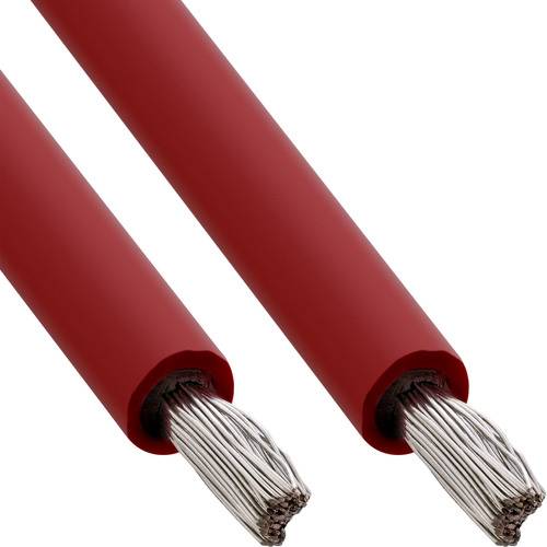 InLine® Solar Installationskabel Meterware H1Z2Z2-K 4mm² rot 25m Photovoltaik /