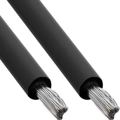 InLine® Solar Installationskabel Meterware H1Z2Z2-K 6mm² schwarz 100m Photovoltaik /