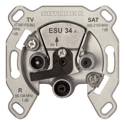 KATH Antennendose Stich ESU 34 Einkabel Install.Baumaterial Antennen Sat-Anlagenzubehör