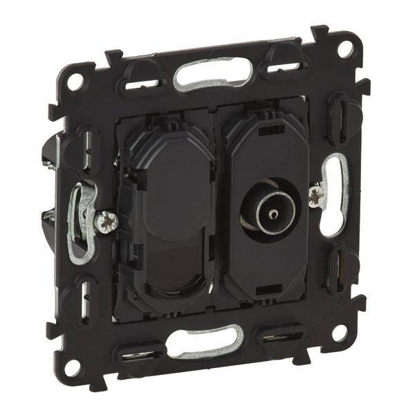 Legrand 753055 Einsatz TV+RJ45 Kat.6 UTP Valena IN MATIC Install.Baumaterial Antennen