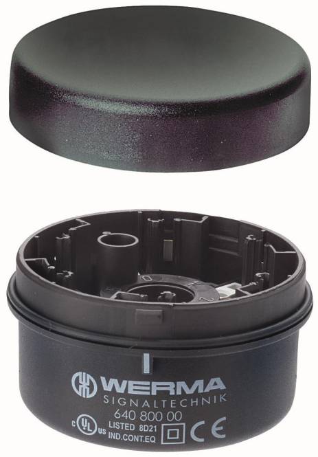 Werma Anschlusselement BWM 64080000 12-230VAC/DC schwarz Boden-/Winkelmont. Industriematerial