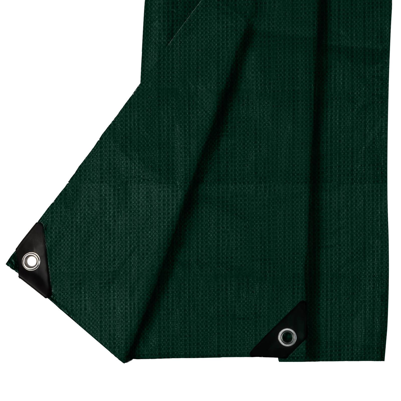 hanSe Abdeckplane Gewebeplane Schutzfolie PE Plane Schutzplane 4x5m Grün 140g/m²