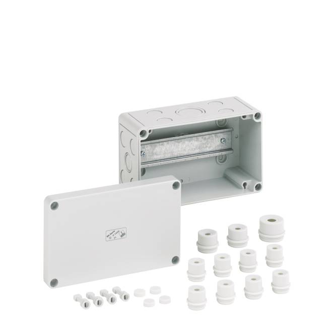 SPELS Reihenklemmen-Kasten RK4/18KL leer incl. Zubehör 61591201 Install.Baumaterial Inst.Dosen