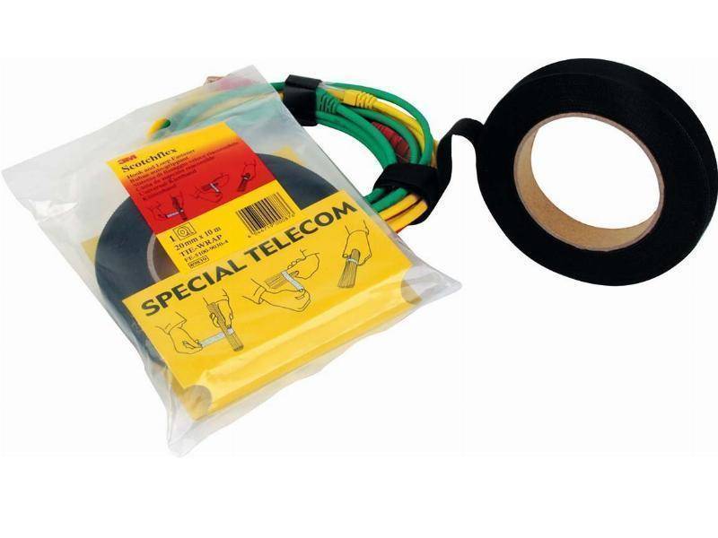 3M Universal-Klettband SCOTCHFLEX Scotchflex schwarz 20mmx10m Install.Baumaterial